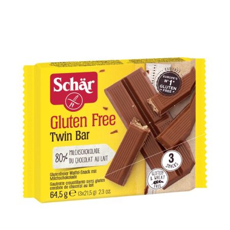 SCHÄR Twin Bar Snack m Schoko glutenfr 3 x 21.5 g
