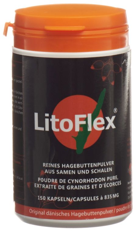 LITOFLEX orig dänisch Hagenbuttenpul Kaps 150 Stk