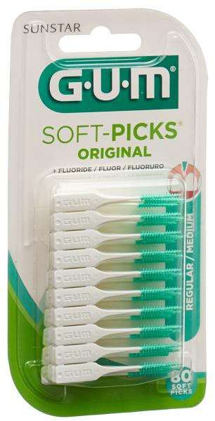 GUM SUNSTAR Borsten Soft Picks Regular 80 Stk