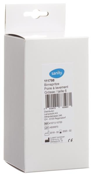 SANITY Birnspritze Gr7 143ml zweiteilig