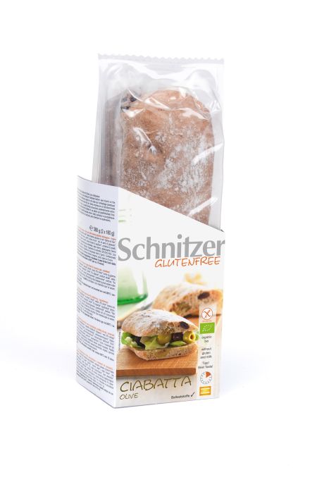 SCHNITZER Bio Ciabatta Olive glutenfrei 360 g