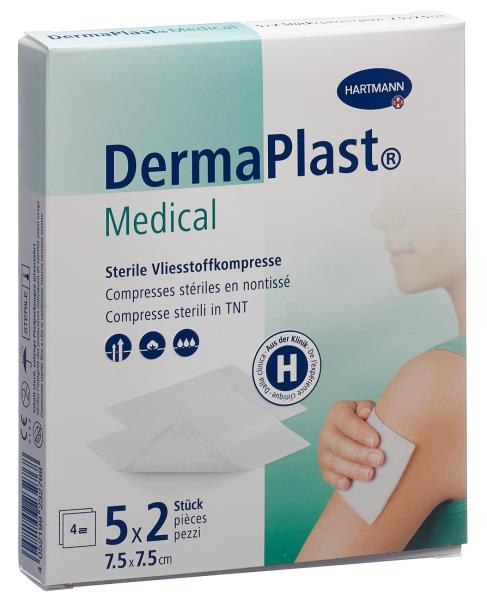 DERMAPLAST Medical Vlieskompresse 5 Stk
