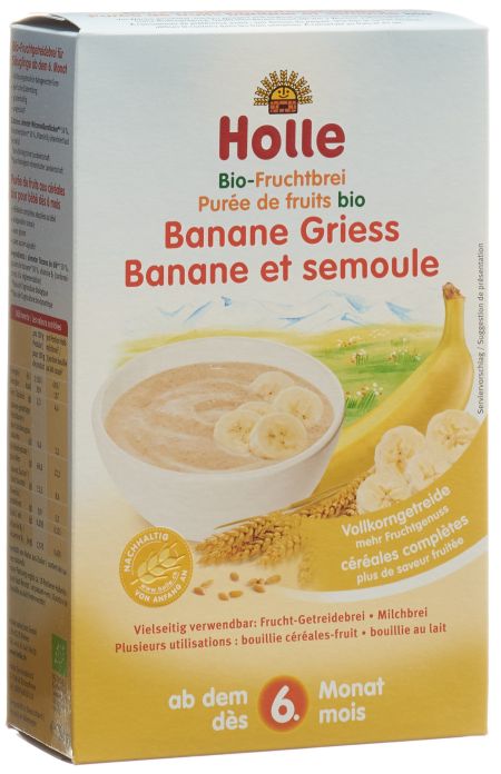 HOLLE Fruchtbrei Banane Griess Bio 250 g