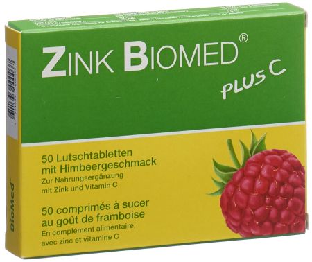 ZINK BIOMED plus C Lutschtabl Himbeer 50 Stk