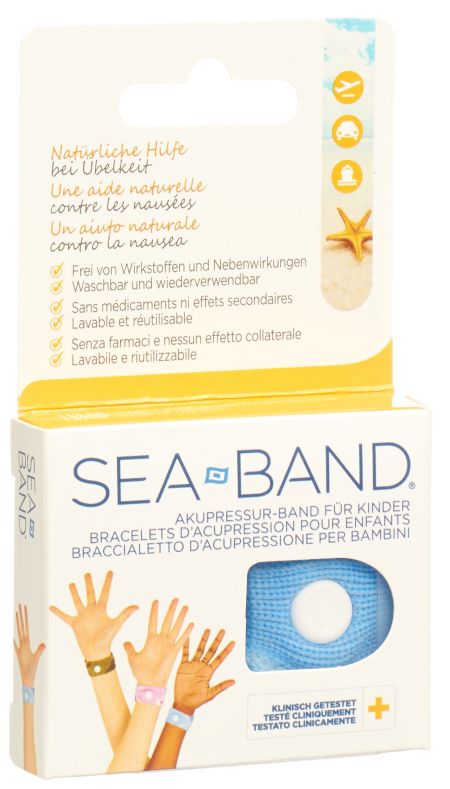SEA-BAND Akupressurband Kinder blau 1 Paar