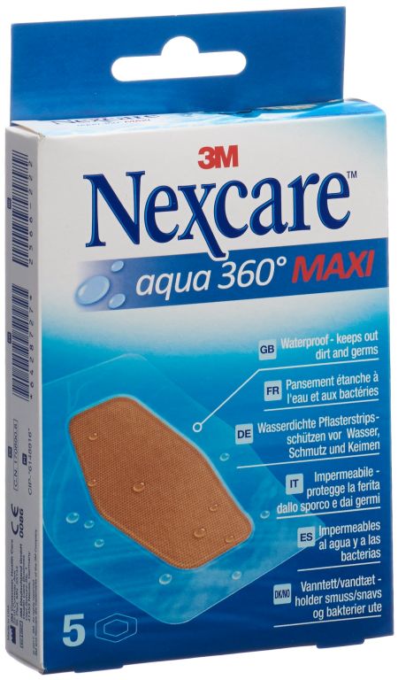 3M NEXCARE Pflaster Aqua 360 MAXI 59x88mm 5 Stk