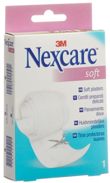 3M NEXCARE Pflaster Soft Bands 1mx8cm zuschneidbar