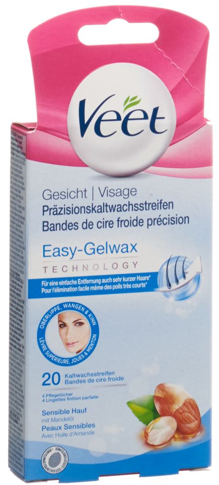 VEET Kaltwachsstreif Gesicht sens Haut 10 x 2 Stk