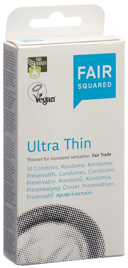 FAIRSQUARED Kondom Ultra thin vegan 10 Stk