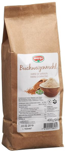 MORGA Buchweizenmehl Bio glutenfrei 400 g