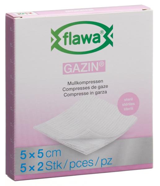 FLAWA Gazin Mullkompres 5x5cm steril 5 x 2 Stk