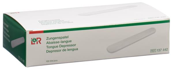 L&R Zungenspatel Holz unsteril Btl 100 Stk
