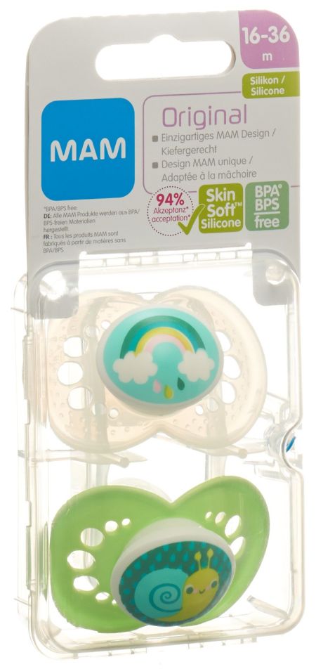 MAM Original Nuggi Sili 16-36m Unisex 2 Stk