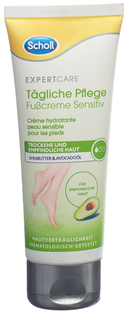 SCHOLL Tägliche Pflege Fusscreme Sensitiv Tb 75 ml