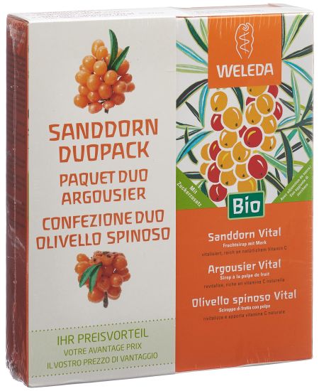 WELEDA Sanddorn Vital Sirup Duo 2 x 250 ml
