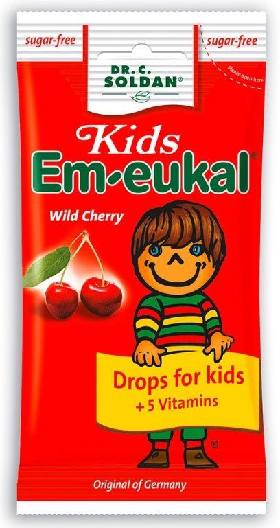 SOLDAN EM-EUKAL Kids Wildkirsche zuckerfrei 75 g