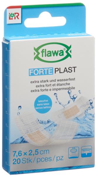 FLAWA Forte Plast 2.5x7.6cm transparent 20 Stk