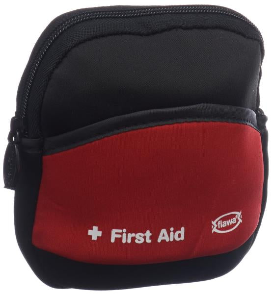 FLAWA Freizeit-Apotheke Neopren-Etui schwarz/rot