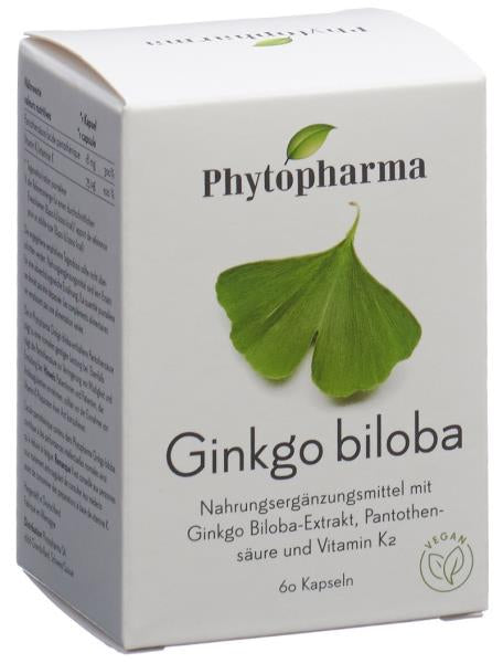 PHYTOPHARMA Ginkgo biloba Kaps Ds 60 Stk