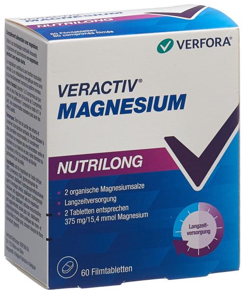 VERACTIV Magnesium Nutrilong Tabl 60 Stk