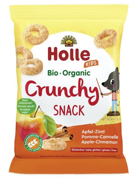 HOLLE Bio-Crunchy Snack Apfel Zimt 25 g