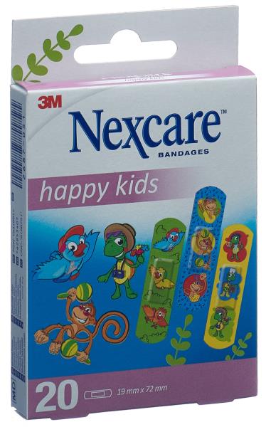 3M NEXCARE Kinderpflast Happy Kid 1.9x7.2cm 20 Stk