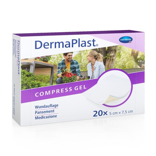 DERMAPLAST Compress Gel 5x7.5cm 20 Stk