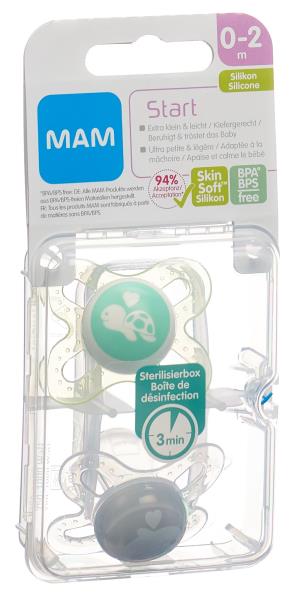 MAM Start Nuggi Sili 0-2m 2 Stk