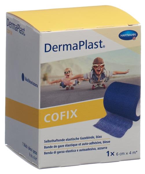 DERMAPLAST CoFix 6cmx4m blau