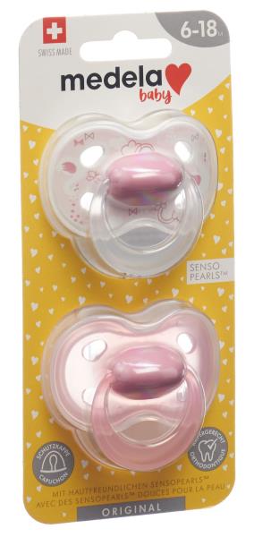 MEDELA Baby Nuggi Original 6-18 Rosa 2 Stk