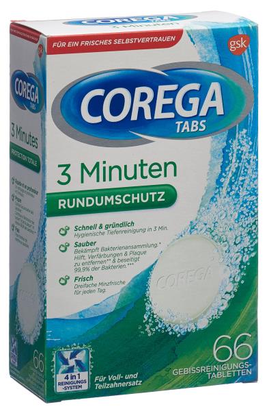COREGA 3Min Cleanser Tabs 66 Stk
