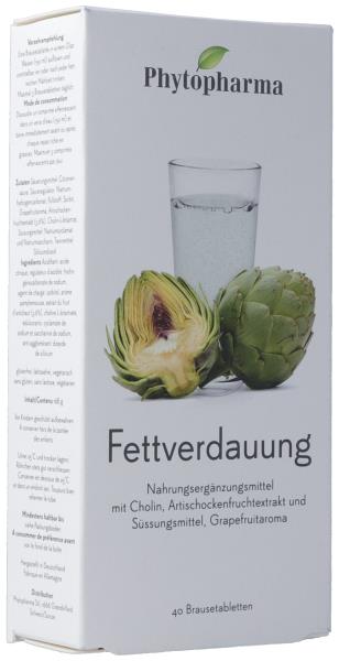 PHYTOPHARMA Fettverdauung Brausetabl 40 Stk