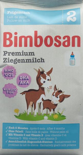 BIMBOSAN Premium Ziegenmilch 2 refill Btl 400 g