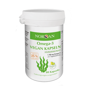 NORSAN Omega-3 vegan Algenöl Kapseln 80 Stk