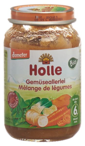 HOLLE Baby Gemüseallerlei Bio Glas 190 g