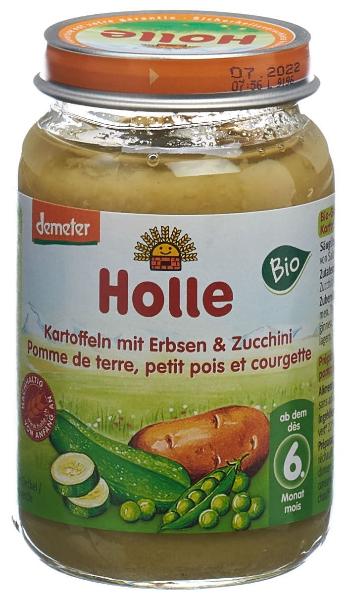 HOLLE Baby Kartoffeln mit Erbsen & Zucchini Bio 190 g