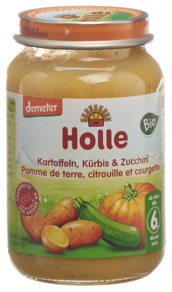 HOLLE Baby Zucchini Kürbis & Kartoffeln Bio 190 g