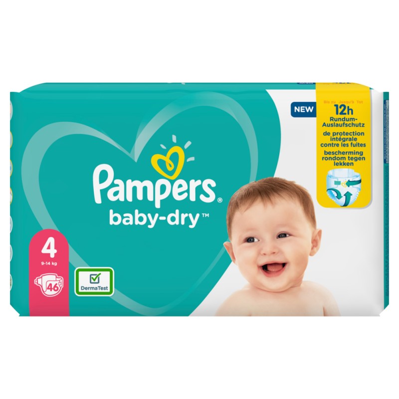 PAMPERS Baby Dry Gr. 4 Maxi Plus Sparpaket, 46 Stück