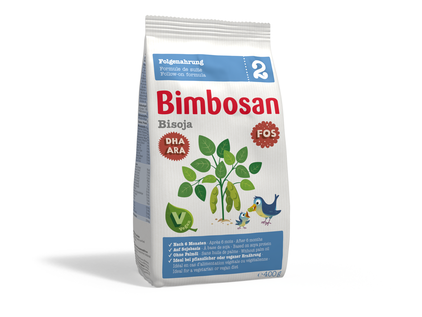 BIMBOSAN Bisoja 2 vegane Folgenahrung Btl 400 g