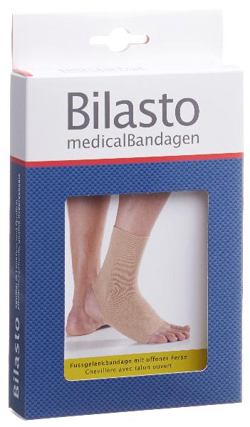 BILASTO Fussgelenkbandage Ferse geschlossen beige