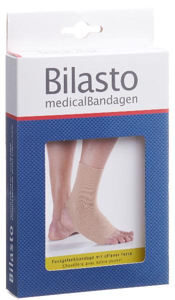 BILASTO Fussgelenkbandage Ferse offen beige