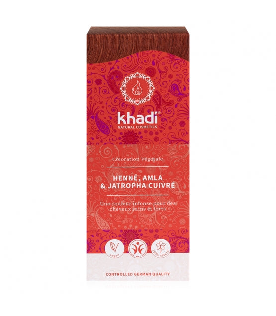 khadi | Pflanzenhaarfarbe Henna, Amla & Jatropha - 100g