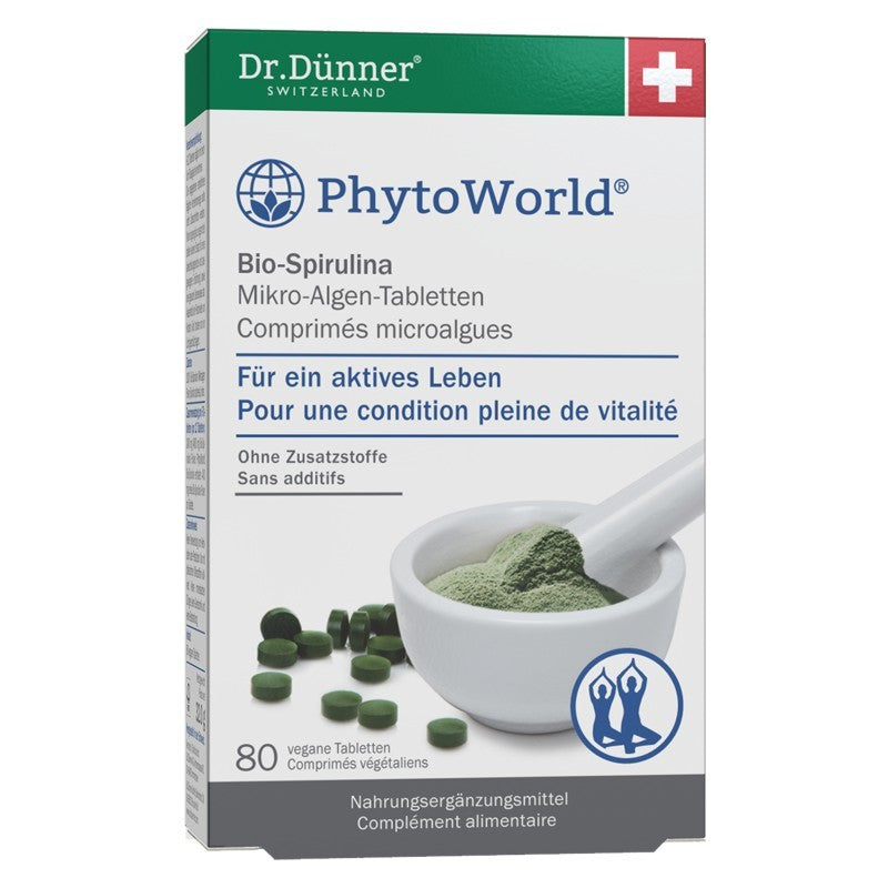 PHYTOWORLD Bio-Spirulina Mikro-Algen Tabl (80 Stk.)