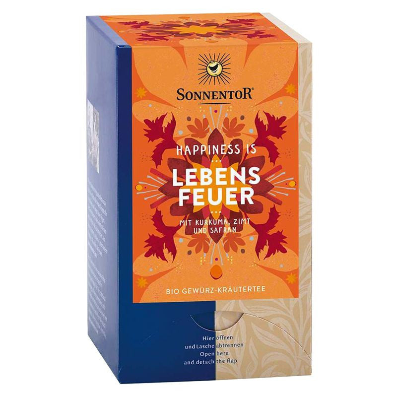 DrogerieMarkt24 - DrogerieMarkt24 SONNENTOR Happiness is Lebensfeuer Tee Beutel 18 Stück - Burgerstein