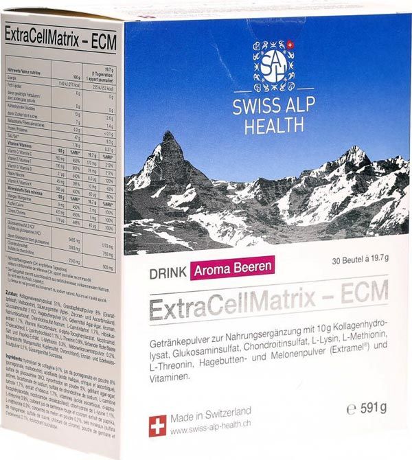 SWISS ALP HEALTH Extra Cell Matrix Drink Gelenke Beeren Beutel (30 Stk.)
