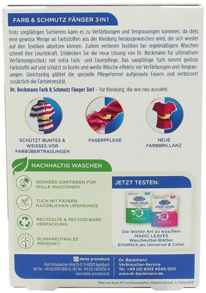 DR BECKMANN Farb- und Schmutzfänger 40 Stk