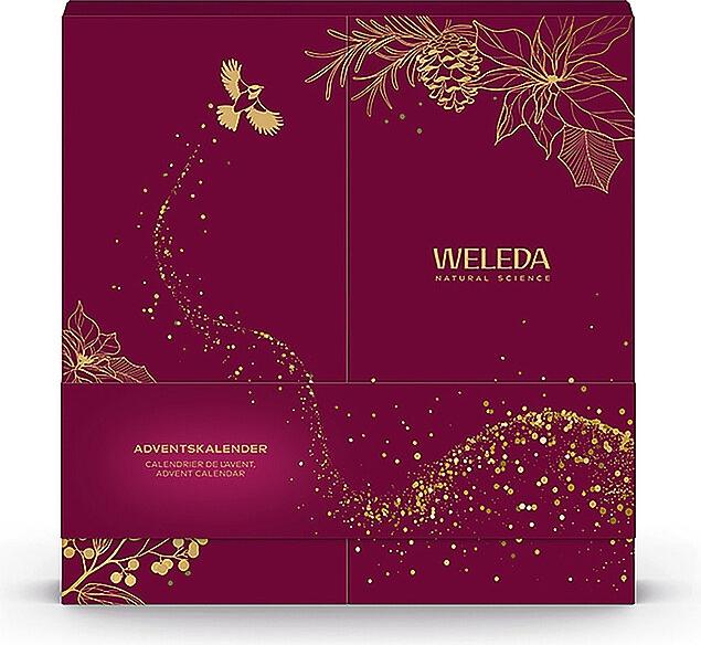 Weleda Adventskalender 2026 geschlossen mit Winterwald-Motiv