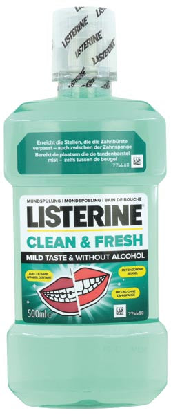 DrogerieMarkt24 - DrogerieMarkt24 Listerine Mundspülung 500ml Clean&Fresh mild - DrogerieMarkt24