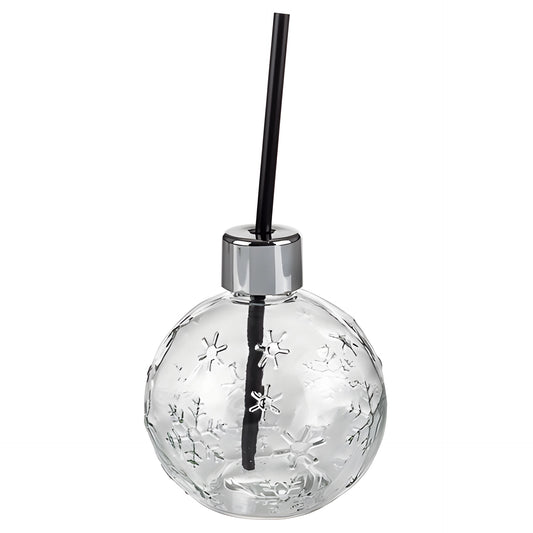 Trinkglas Weihnachtskugel mit Strohhalm Champagner 450ml