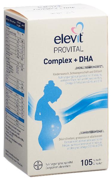 DrogerieMarkt24 - DrogerieMarkt24 ELEVIT Provital Complex + DHA Kapseln 105 Stück - DrogerieMarkt24